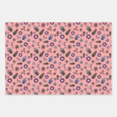 Creepmas w/House幽霊のよく出る、スカル、リース、棺 ラッピングペーパーシート (正面3)