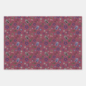 Creepmas w/House幽霊のよく出る、スカル、リース、棺 ラッピングペーパーシート (正面)