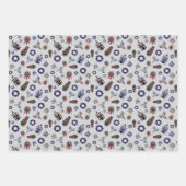 Creepmas w/House幽霊のよく出る、スカル、リース、棺 ラッピングペーパーシート (正面3)