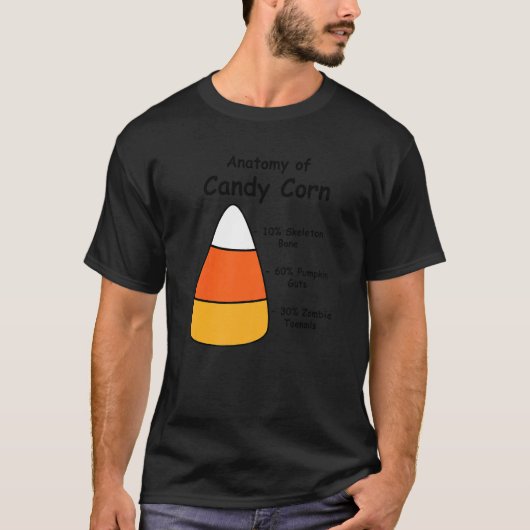 Creepy Anatomy of Candy Corn Halloween Tシャツ (正面)