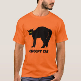 Creepy Black Cat Tシャツ