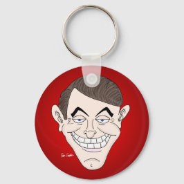 creepy businessman with money ears キーホルダー