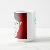 creepy businessman with money ears コーヒーマグカップ (中央)