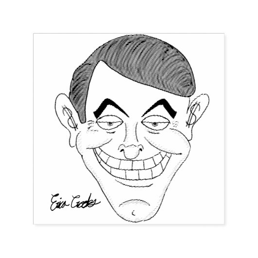 creepy businessman with money ears セルフインキングスタンプ (デザイン)