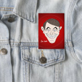 creepy businessman with money ears 缶バッジ (インサイチュ)