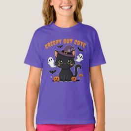 Creepy but Cute cat Tシャツ
