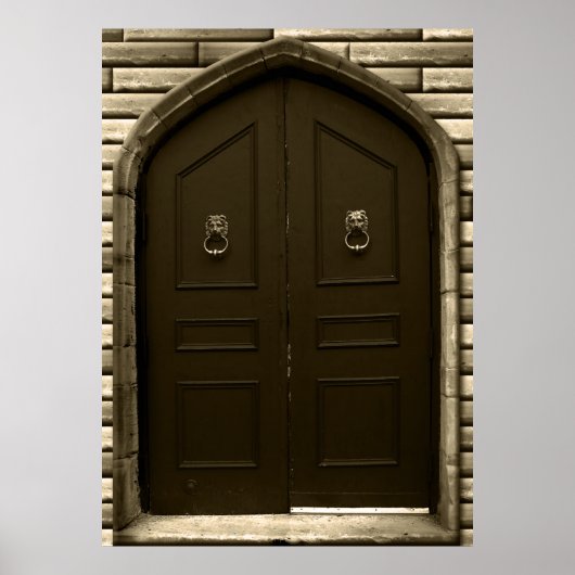 Creepy Castle Doors Halloween Haunted House Props ポスター (正面)