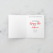 Creepy Chic Halloween Folded Invitation ノートカード (内部)