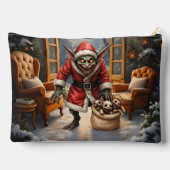 Creepy Christmas Goblin – Dark Fantasy Evil Santa アクセサリーポーチ (裏面)