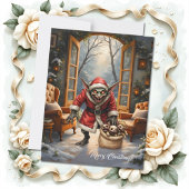 Creepy Christmas Goblin – Dark Fantasy Evil Santa  シーズンカード