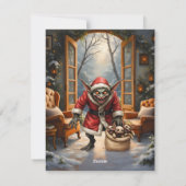 Creepy Christmas Goblin – Dark Fantasy Evil Santa  シーズンカード (裏面)