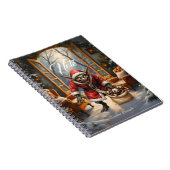 Creepy Christmas Goblin – Dark Fantasy Evil Santa  ノートブック (右側)