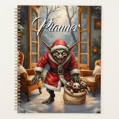 Creepy Christmas Goblin – Dark Fantasy Evil Santa  プランナー手帳 (正面)