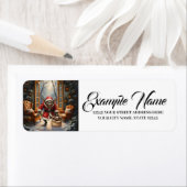 Creepy Christmas Goblin – Dark Fantasy Evil Santa  ラベル (インサイチュ)