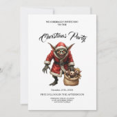 Creepy Christmas Goblin – Dark Fantasy Evil Santa  招待状 (正面)