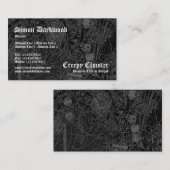 Creepy Cloister 02 - Abstact Tex – 黒 名刺 (正面/裏面)