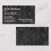 Creepy Cloister 03 - Abstact Tex – 黒 名刺 (正面/裏面)