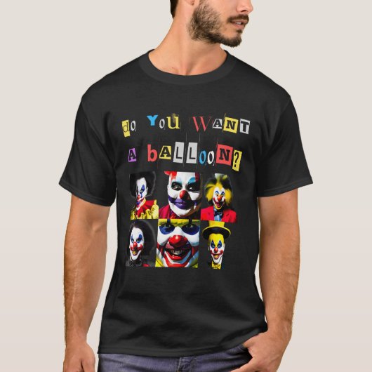 Creepy Clowns Smiling Horror Quote Sinister Distur Tシャツ (正面)