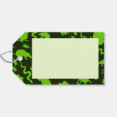 Creepy Crawlies Happy Halloween! Green Pattern ギフトタグ (裏面横)