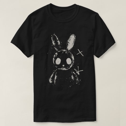 Creepy Cute Bunny Grunge Aesthetic Tee Tシャツ (デザイン正面)