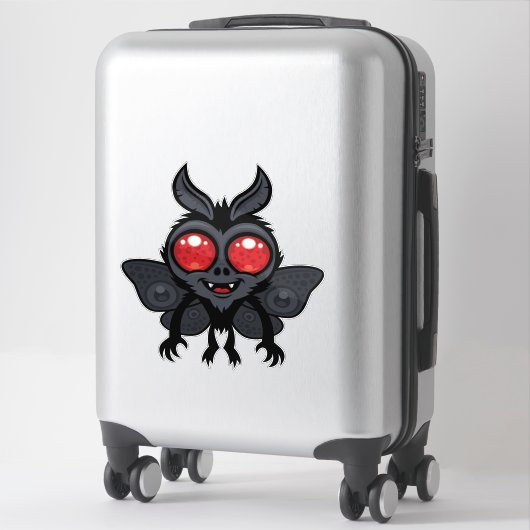 Creepy Cute Cryptid Mothman Monster シール (スーツケース)