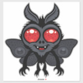 Creepy Cute Cryptid Mothman Monster シール (シート)