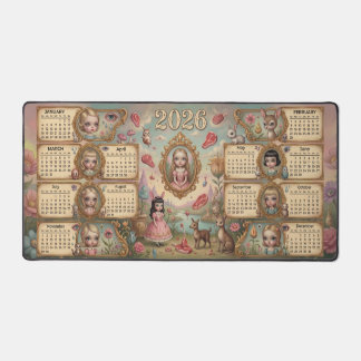 Creepy Cute Doll Fairytale Goth 2026 Calendar  デスクマット