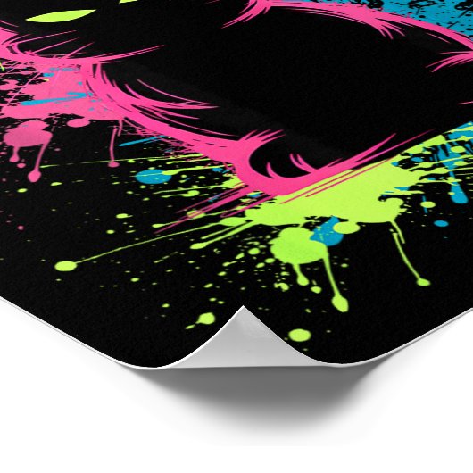 Creepy Cute Goth Bunny Horror Rabbit Sketch Alt Ng ポスター (角)