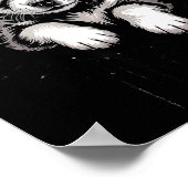 Creepy Cute Goth Dog Horror Puppy Sketch Alt Nge E ポスター (角)