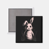 Creepy Cute Goth Rabbit Horror Bunny Sketch Alt Ng マグネット (正面/裏面)