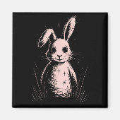 Creepy Cute Goth Rabbit Horror Bunny Sketch Alt Ng マグネット (正面)