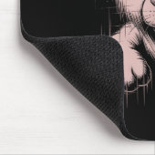 Creepy Cute Goth Teddy Lion Horror Sketch Nge Bear マウスパッド (コーナー)