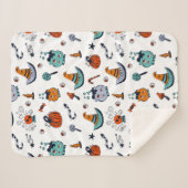 Creepy Cute Halloween Sherpa Blanket シェルパブランケット (正面(横))