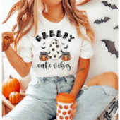 Creepy Cute Vibes Retro Ghost & Pumpkin Coquette  Tシャツ