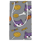 Creepy Cute Wolf And Spooky Pumpkins スモールペーパーバッグ (正面)