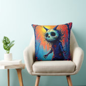 Creepy Demon in Spooky Woods Design クッション (椅子)