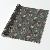 Creepy Doll Christmas Wrapping Paper ラッピングペーパー (アンロールド)