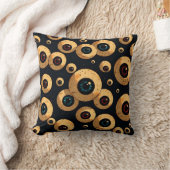 Creepy Eyeball Pattern | Spooky Halloween Decor クッション (ブランケット)