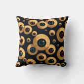 Creepy Eyeball Pattern | Spooky Halloween Decor クッション (裏面)