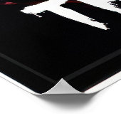 Creepy figure in a hoodie with tentacles and glowi ポスター (角)