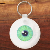Creepy Green Eyeball Keychain キーホルダー (正面)