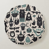 Creepy Halloween Night ラウンドクッション (裏面)