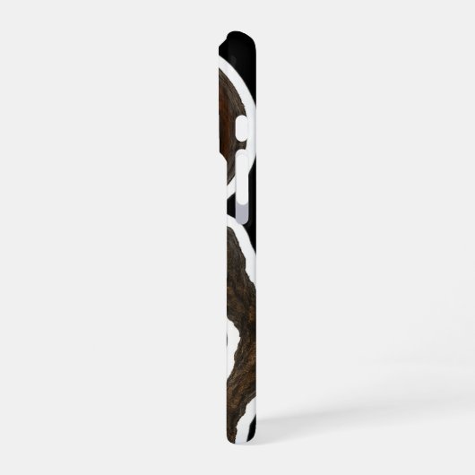 Creepy Halloween Pumpkin Monster Sticker iPhoneケース (左側面)