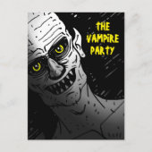Creepy Halloween Vampire Party ポストカード (正面)
