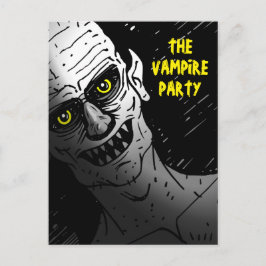 Creepy Halloween Vampire Party ポストカード