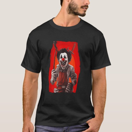 Creepy Horror Clown Tシャツ (正面)
