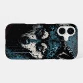 Creepy Husky iPhone 16ケース (裏面横)