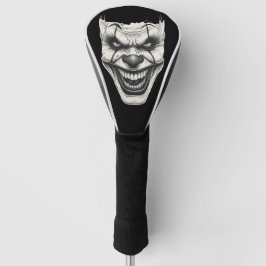 Creepy Killer Clown Smile Monochromatic  ゴルフヘッドカバー