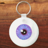 Creepy Lavendar Azure Eyeball Keychain キーホルダー (正面)