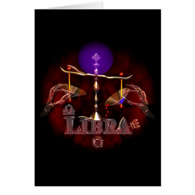 Creepy Libra〔占星術の〕十二宮図星占いby Valxart.com (正面)
